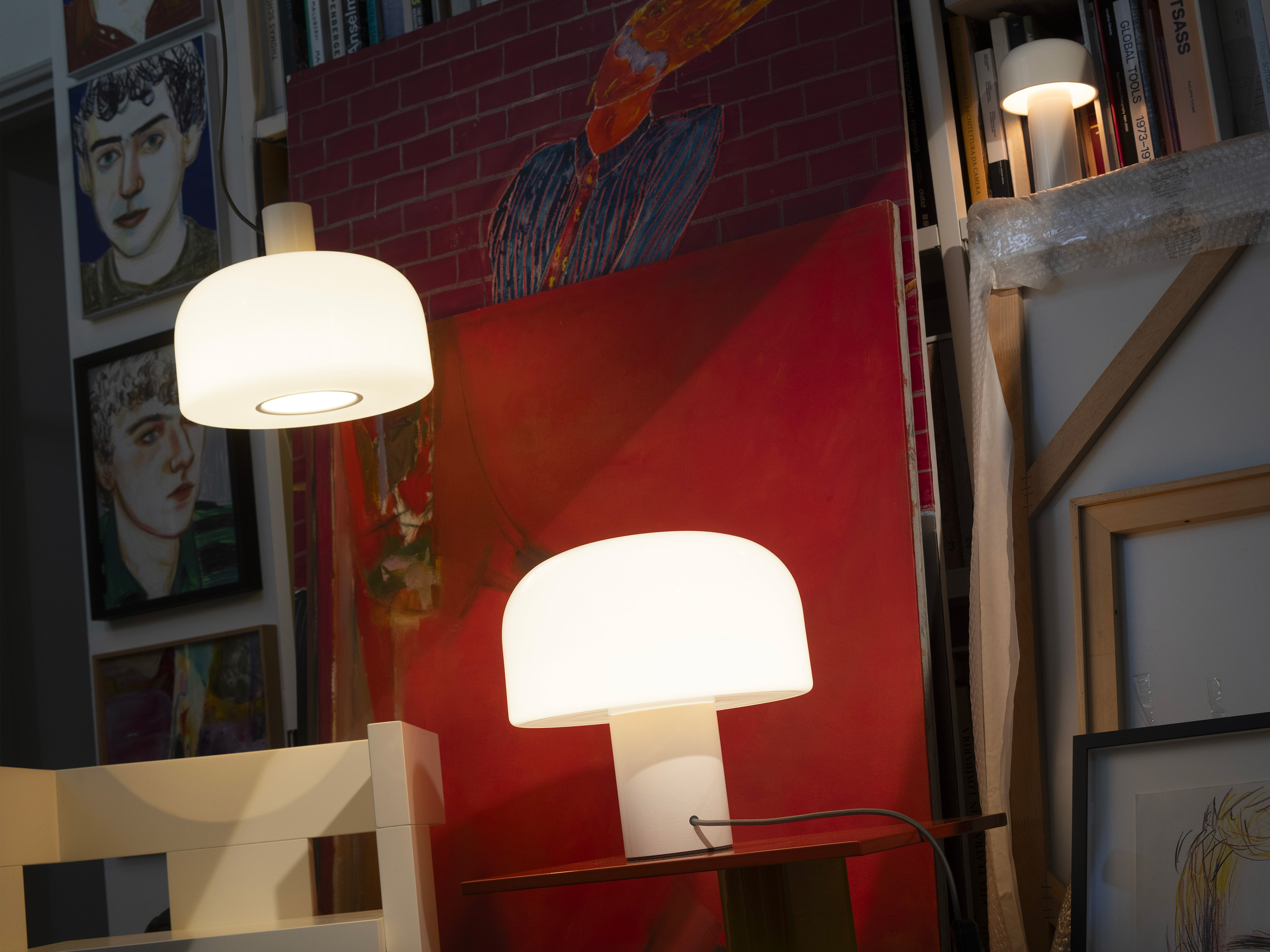 Flos Bellhop Glass S2 lamp, Silver and Chrome Selection